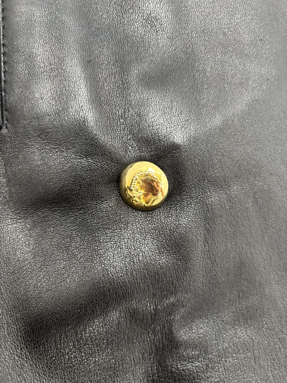 Istante Versace 1990s leather trench coat — JAMES VELORIA